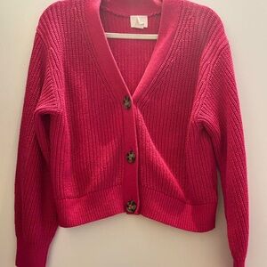 Women's Pink Cardigan Sweater